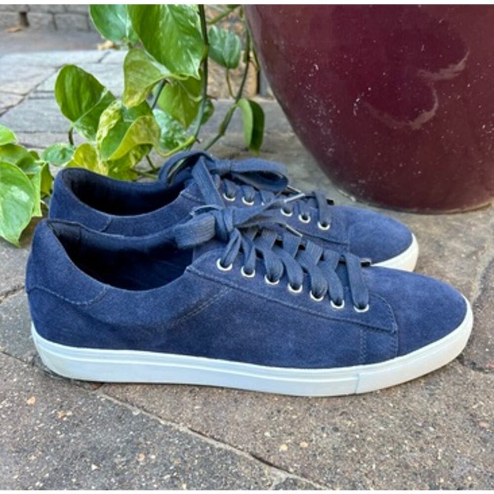 Men's Brooks Brothers navy suede casual shoes size 12